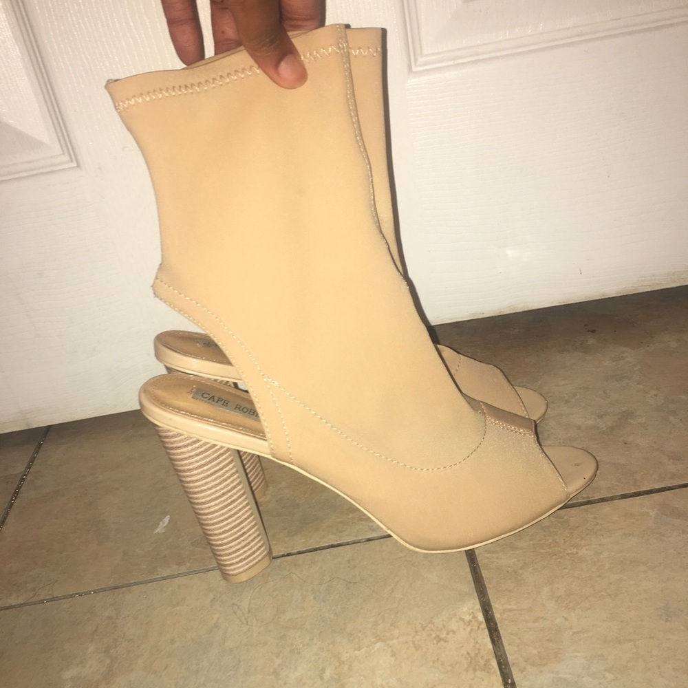 PEEPTOE BOOTIES